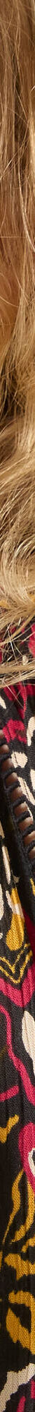 Blouse en voile crépon imprimée ethnnique (noir / multicolore) Blouse en voile crépon imprimée ethnnique (noir / multicolore)